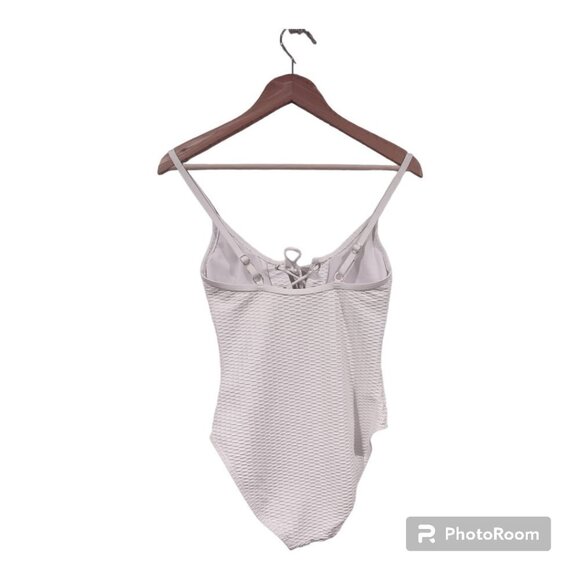 Women's White One Piece Swim Kenneth Cole Size Medium - Picture 3 of 6
